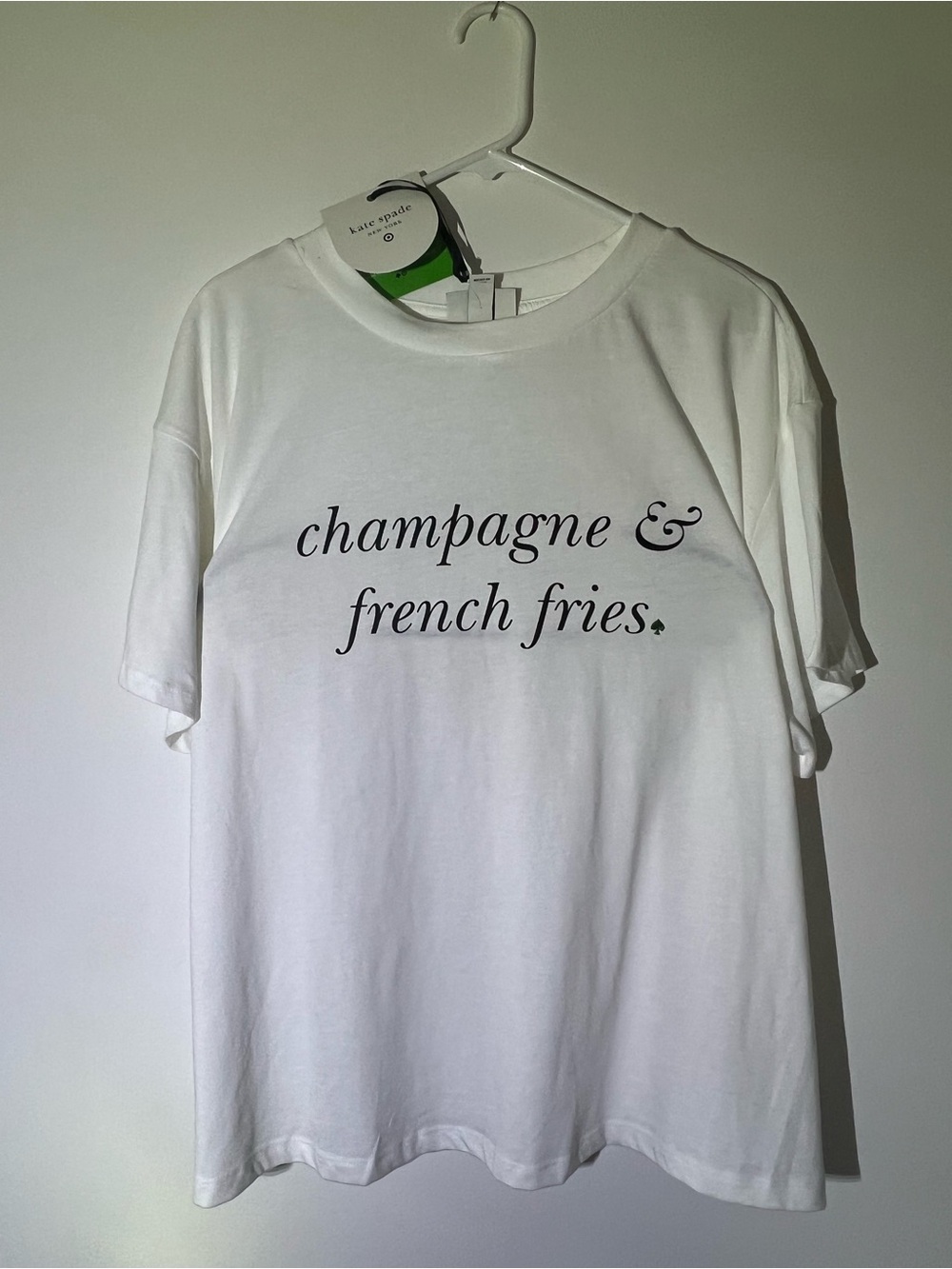 Kate Spade New York x Target Graphic Tee "champagne & french fries" NWT 2X - Picture 2 of 8